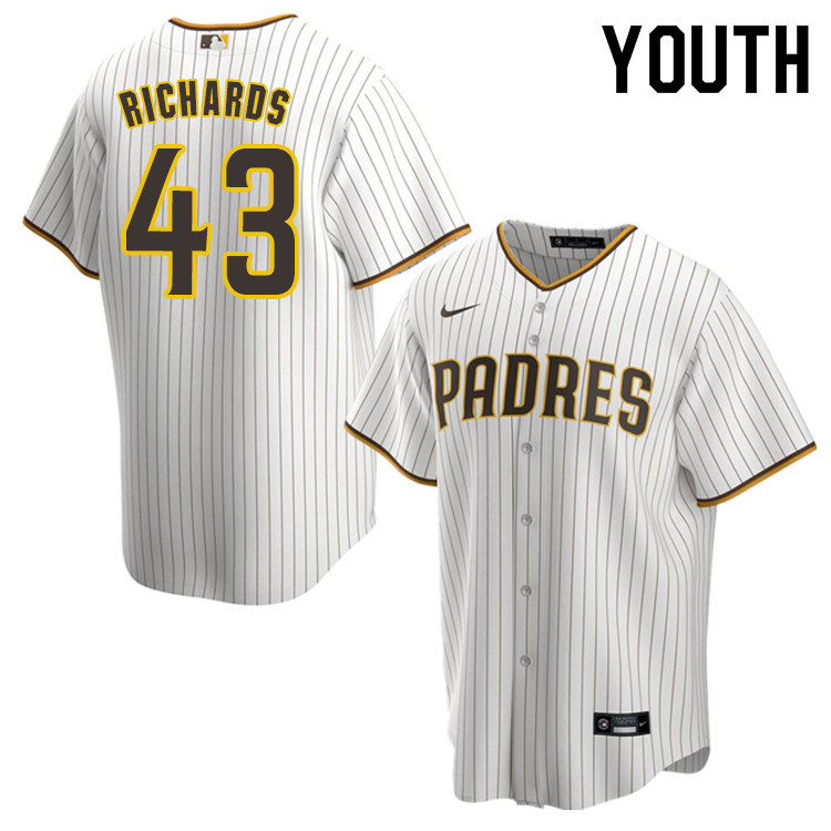 Nike Youth #43 Garrett Richards San Diego Padres Baseball Jersey Sale-White